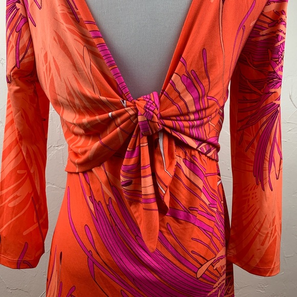 Trina Turk Jersey back to front knotted dress - Picture 3 of 8